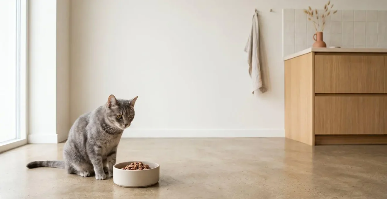 Chat en bonne sante recevant une alimentation adaptee pour stabiliser sa glycemie